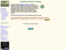 Tablet Screenshot of firearmstraining.ca